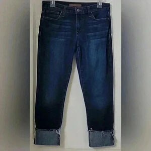 Joe’s wide cuff ankle jeans raw hem size 28 perfect condition